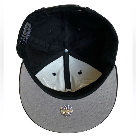 KB Ethos Grateful Embroidered Black Snapback Cotton Baseball Hat Cap - Picture 9 of 12